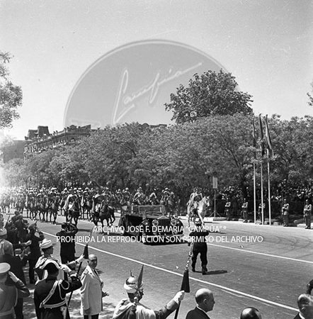 Visita del <presidente de Portugal a España, 1953