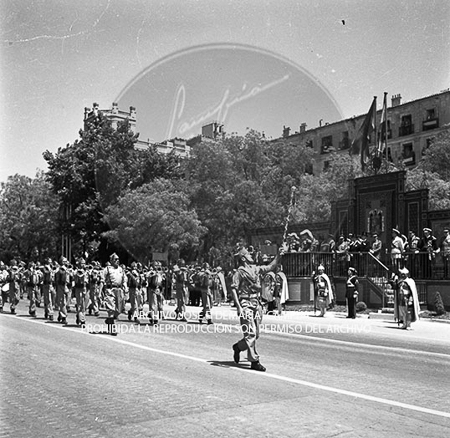Visita del <presidente de Portugal a España, 1953