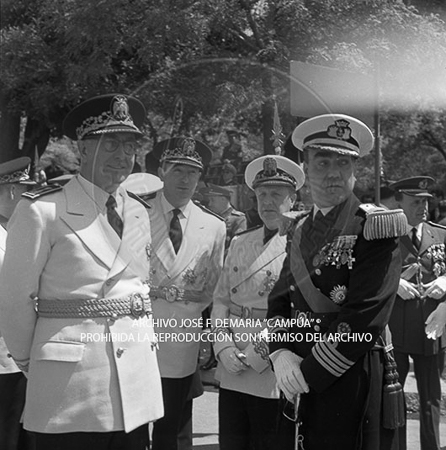 Visita del <presidente de Portugal a España, 1953