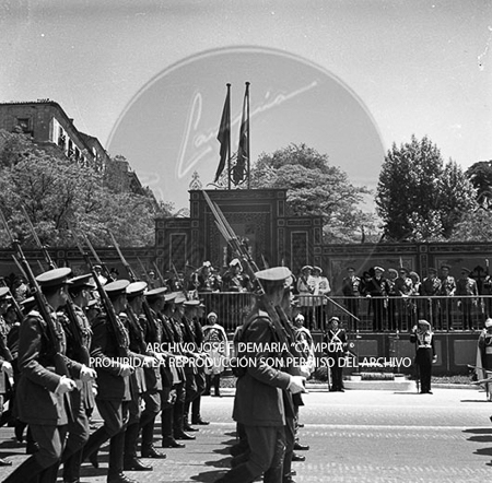 Visita del <presidente de Portugal a España, 1953