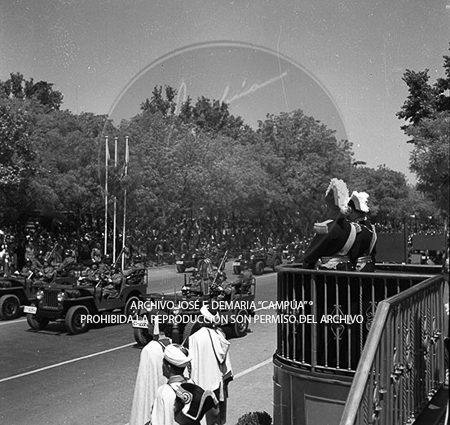 Visita del <presidente de Portugal a España, 1953