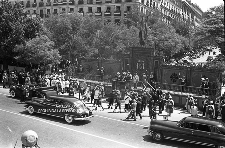 Visita del <presidente de Portugal a España, 1953