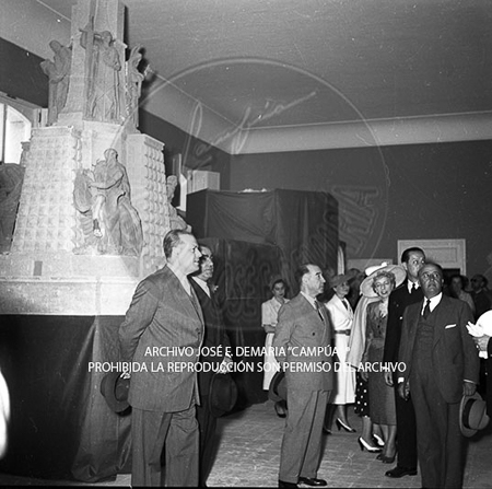Visita del <presidente de Portugal a España, 1953
