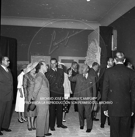 Visita del <presidente de Portugal a España, 1953