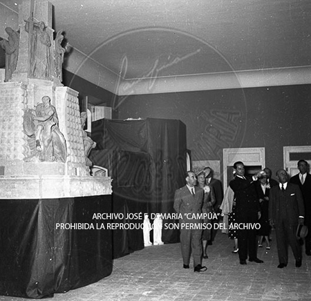 Visita del <presidente de Portugal a España, 1953