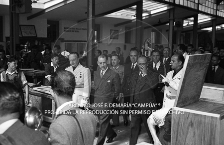 Visita del <presidente de Portugal a España, 1953