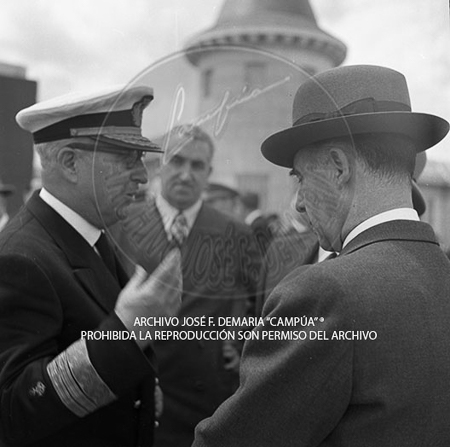 Visita del <presidente de Portugal a España, 1953