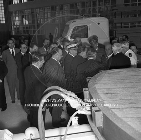 Visita del <presidente de Portugal a España, 1953