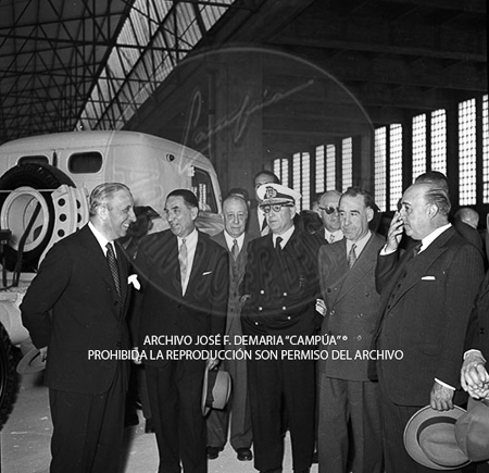 Visita del <presidente de Portugal a España, 1953