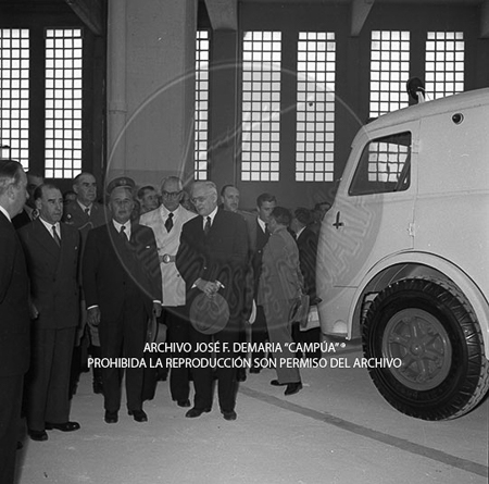 Visita del <presidente de Portugal a España, 1953