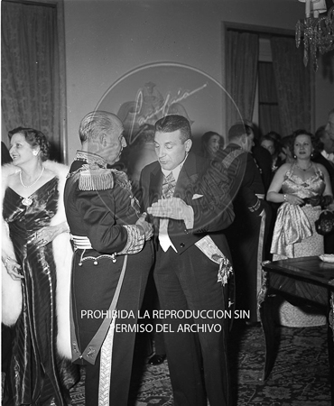 Visita del <presidente de Portugal a España, 1953