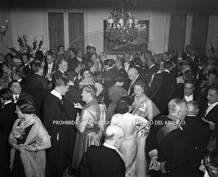 Visita del <presidente de Portugal a España, 1953