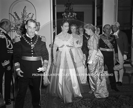 Visita del <presidente de Portugal a España, 1953