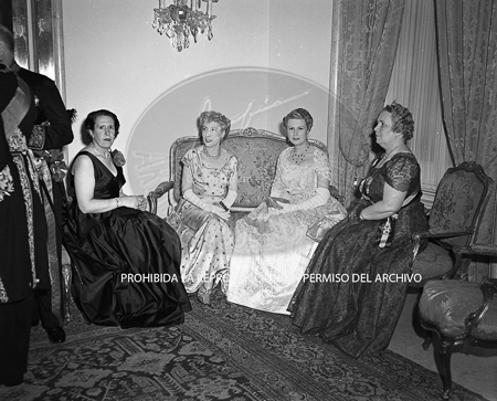 Visita del <presidente de Portugal a España, 1953