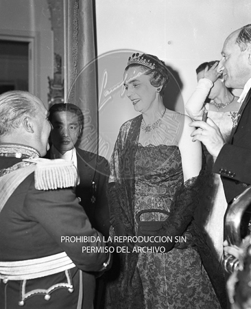 Visita del <presidente de Portugal a España, 1953