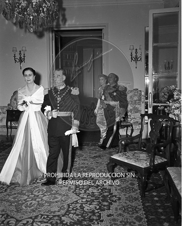Visita del <presidente de Portugal a España, 1953