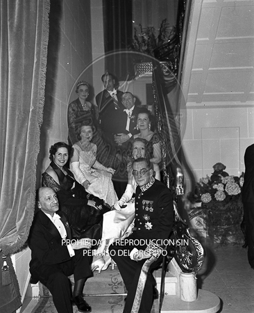 Visita del <presidente de Portugal a España, 1953