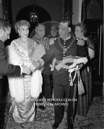 Visita del <presidente de Portugal a España, 1953