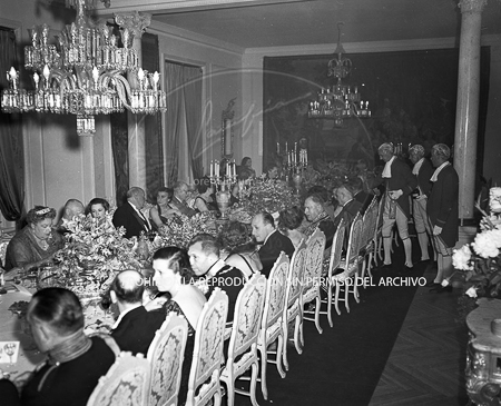 Visita del <presidente de Portugal a España, 1953