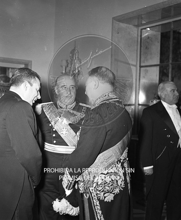 Visita del <presidente de Portugal a España, 1953