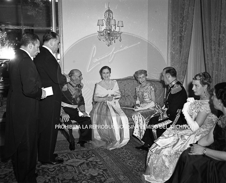 Visita del <presidente de Portugal a España, 1953