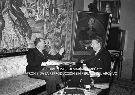 Visita del Presidente de Portugal a España, 1953