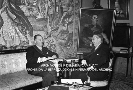 Visita del Presidente de Portugal a España, 1953