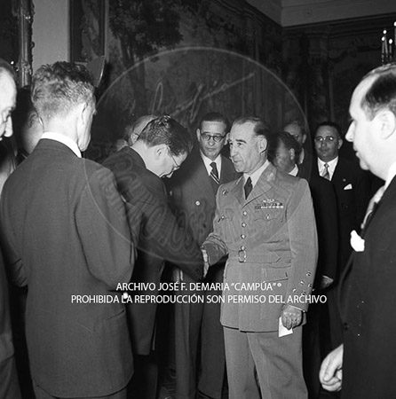 Visita del Presidente de Portugal a España, 1953