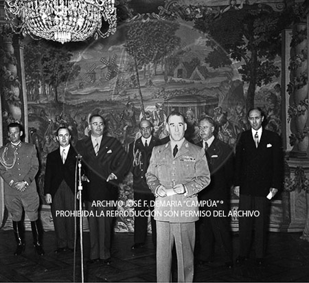 Visita del Presidente de Portugal a España, 1953