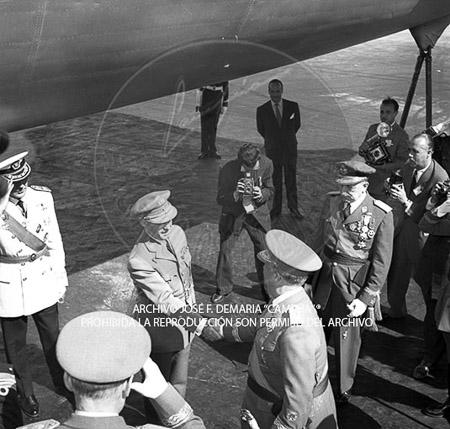 Visita del Presidente de Portugal a España, 1953