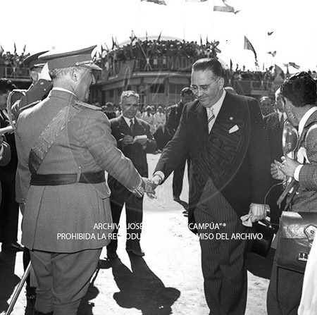 Visita del Presidente de Portugal a España, 1953