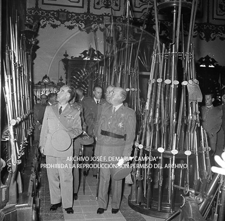 Visita del <presidente de Portugal a España, 1953