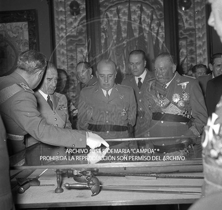Visita del <presidente de Portugal a España, 1953