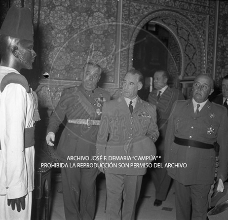 Visita del <presidente de Portugal a España, 1953