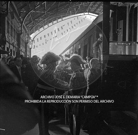 Visita del <presidente de Portugal a España, 1953