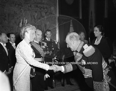 Visita del  Presidente de Portugal a España, 1953