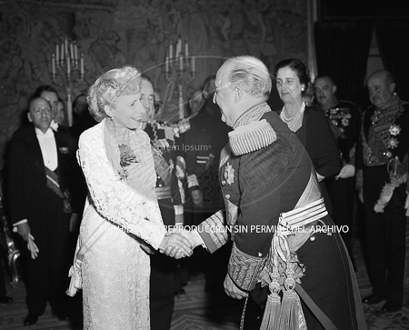 Visita del  Presidente de Portugal a España, 1953