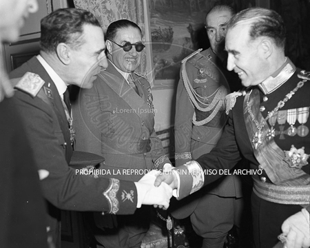 Visita del  Presidente de Portugal a España, 1953
