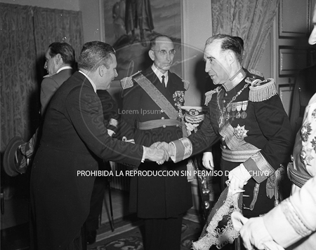 Visita del  Presidente de Portugal a España, 1953