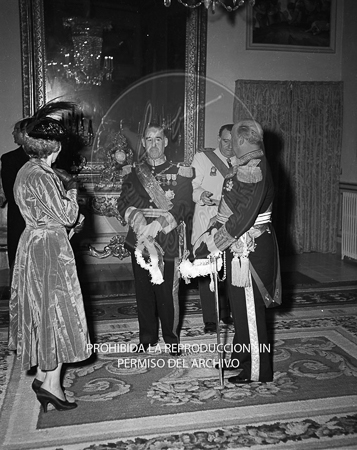 Visita del  Presidente de Portugal a España, 1953