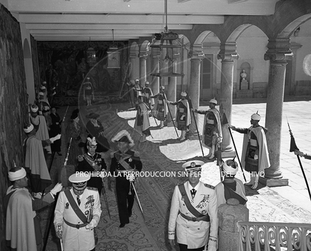 Visita del  Presidente de Portugal a España, 1953