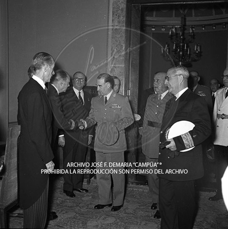 Visita del Presidente de Portugal a España, 1953