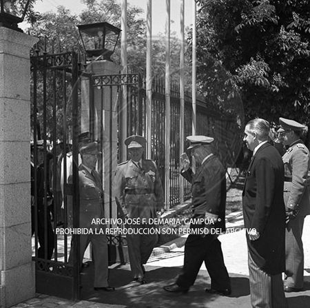 Visita del Presidente de Portugal a España, 1953
