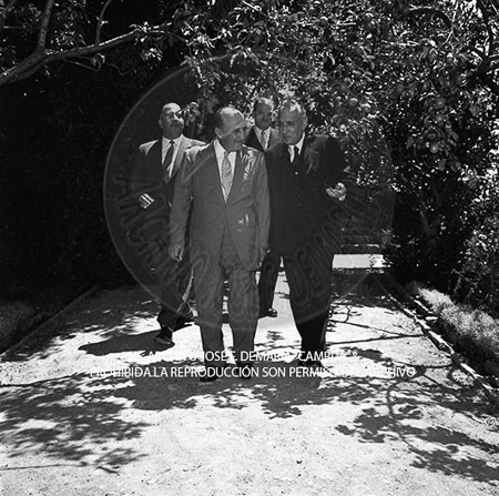 Visita del <presidente de Portugal a España, 1957