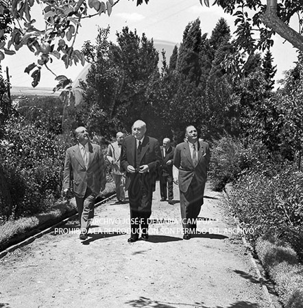 Visita del <presidente de Portugal a España, 1957