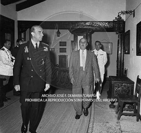 Visita del <presidente de Portugal a España, 1957