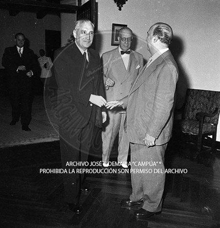 Visita del <presidente de Portugal a España, 1957