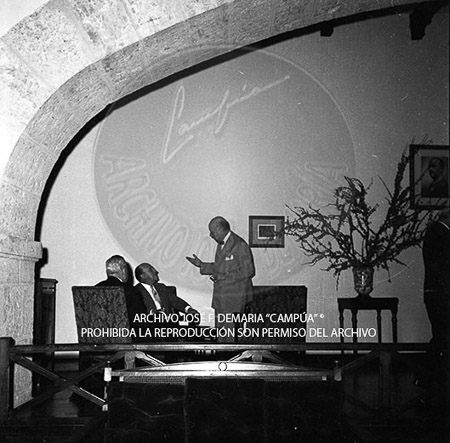 Visita del <presidente de Portugal a España, 1957