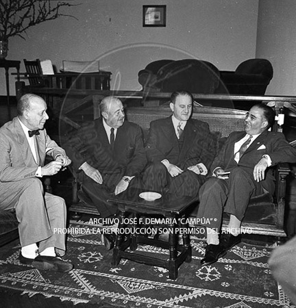 Visita del <presidente de Portugal a España, 1957