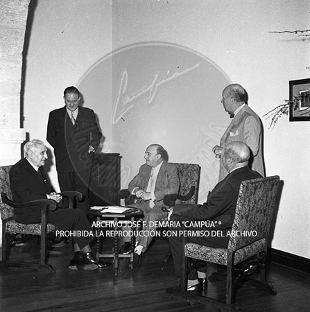 Visita del <presidente de Portugal a España, 1957